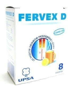 Symptoms of cold and flu, FERVEX D x 8 sachets UK