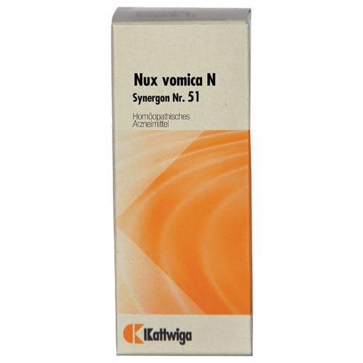 SYNERGON KOMPLEX 51 Nux Vomica N drops UK