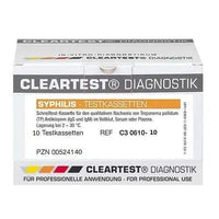 SYPHILIS Cleartest test cassette whole blood UK