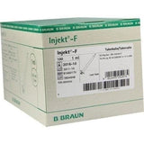 Syringe, INJECT F fine dosing spray 1 ml x100, tuberculin, heparin, allergy tests UK