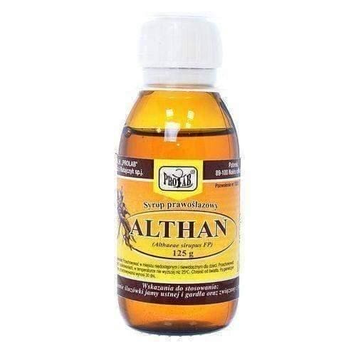 SYRUP Althan 125g syrup a natural product that coats, soothes and protects UK