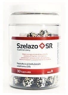 SZELAZO + SR x 30 capsules, iron supplements UK