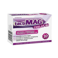 TactiMag chelate B6 x 30 tablets, chelated magnesium UK