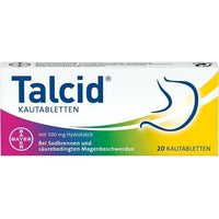TALCID chewable tablets 20 pc stomach acid UK