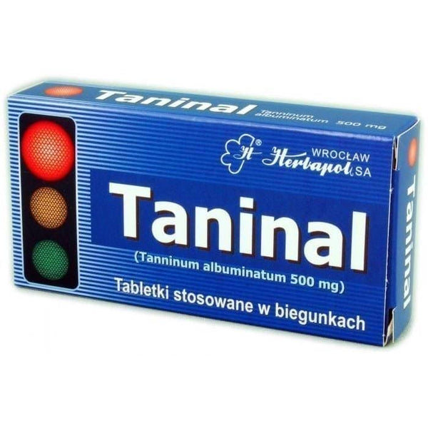 TANINAL 0.5g x 20 tabl. diarrhea treatment UK
