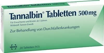 TANNALBIN tablets 20 pc Germany, diarrhea treatment UK