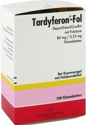 TARDYFERON 80 mg Iron (II) 100 pc anti-anemic UK