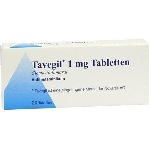 TAVEGIL tablets, Clemastin, eczema, chickenpox, hay fever, nervous cold, hives UK