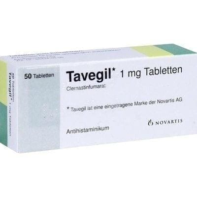 TAVEGIL tablets, clemastine fumarate, eczema, chickenpox, hay fever, nervous colds UK