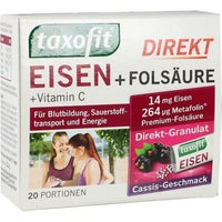 TAXOFIT iron + folic acid, Metafolin granules, Vitamin C UK