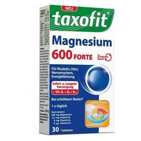 TAXOFIT Magnesium 600 FORTE Depot tablets 30 pc UK