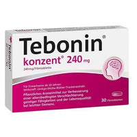 TEBONIN concentrate 240 mg mental ability tablets 30 pc UK