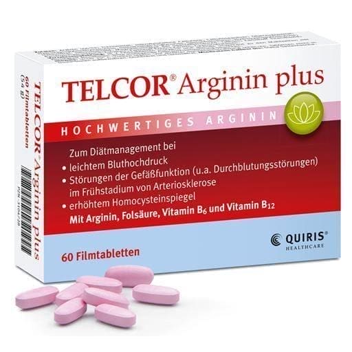 TELCOR arginine plus film-coated tablets 60 pcs UK