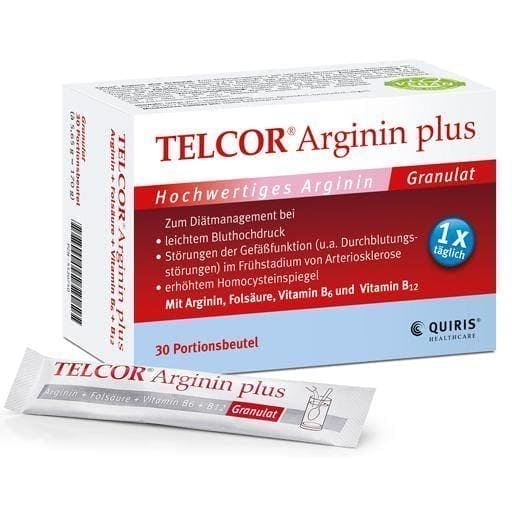 TELCOR arginine plus granulate sachet 30 pc arteriosclerosis UK