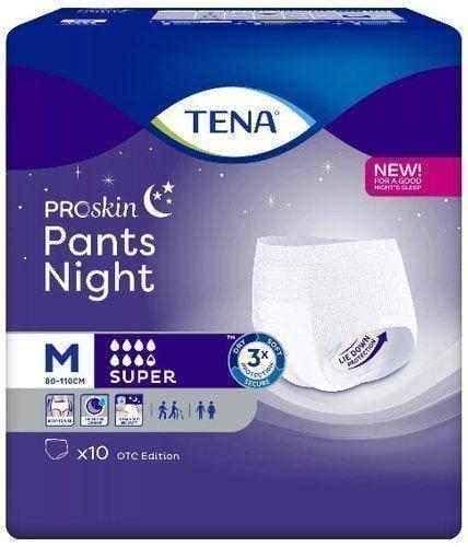 TENA Pants ProSkin Super Night M x 10 pcs UK