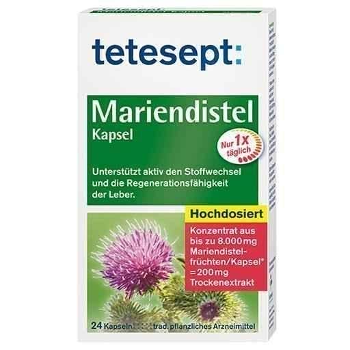 TETESEPT milk thistle capsules 24 pc UK