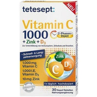 TETESEPT, Vitamin C 1,000, Zinc, D3 UK