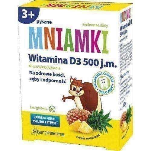 The micronutrients of vitamin D 500j.mx 60 lozenges UK