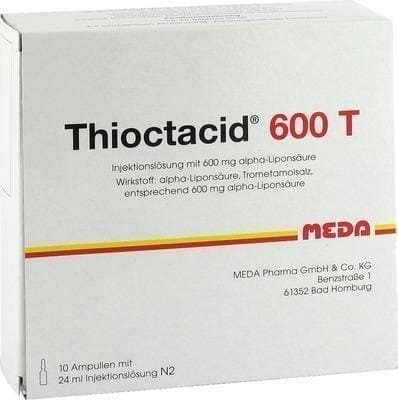 THIOCTACID 600 T injection 10X24 ml diabetic nerve damage (Polyneuropathy) UK