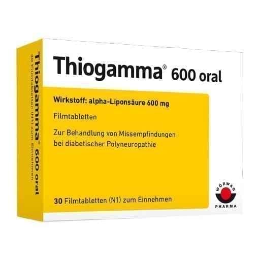 THIOGAMMA 600 oral film-coated tablets 30 pc UK