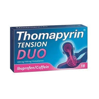 THOMAPYRIN TENSION DUO, caffeine and ibuprofen UK