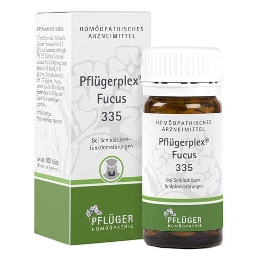 Thyroid dysfunction, PFLUEGERPLEX Fucus 335 tablets UK