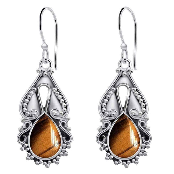Tiger eye earrings | 925 UK