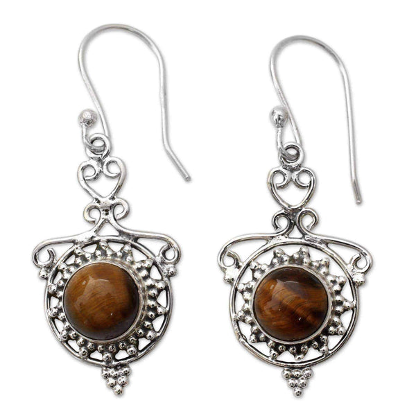 Tiger eye earrings | Delight UK