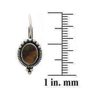 Tiger eye earrings | Leverback | antique UK