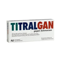 TITRALGAN tablets for pain relief, back pain relief 40 pc UK