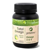 TOTAL OMEGA optimal levels of Omega 3 6 9, 1000 mg. 60 capsules PRISTINE UK