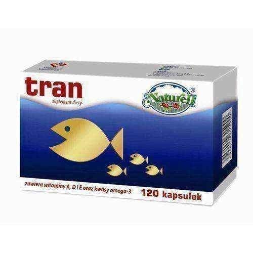 Tran x 120 capsules, tran omega 3, cod liver oil, essential omega 3 fatty acids UK
