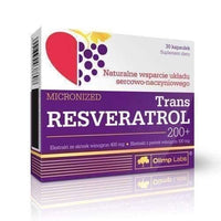 TRANS RESVERATROL 200+ micronized x 30 capsules trans resveratrol health benefits UK