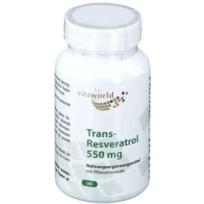 TRANS-RESVERATROL 550 mg capsules UK