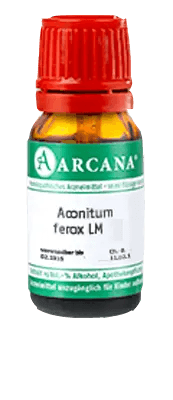 Treat treatment resistant anxiety, treating fear of holes, ACONITUM FEROX LM 1 Dilution UK