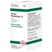 Treatment gout, joint pain, urticaria, allergy, itching, insect bites, burns, URTICA PENTARKAN H tablets UK