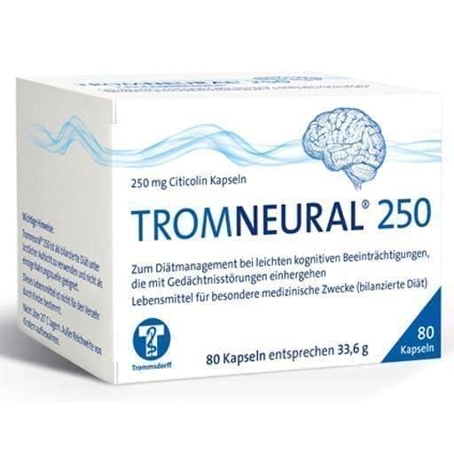 TROMNEURAL 250 capsules 80 pcs Citicoline UK