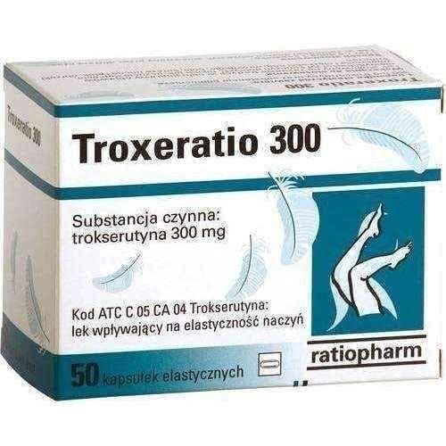 TROXERATIO 0.3 x 50 capsules, nocturnal calf cramps, limb swelling UK