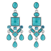 Turquoise crystal earrings UK