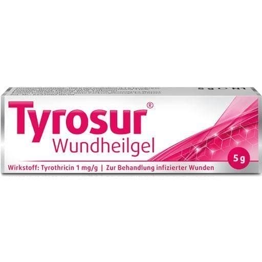 TYROSUR wound care Tyrothricin gel 5 g UK
