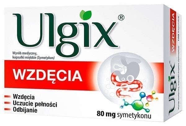 ULGIX Flatulence x 100, feeling full quickly UK