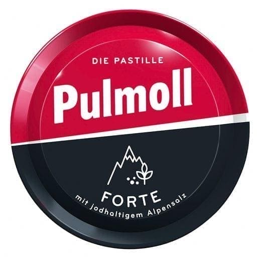 ULMOLL Forte pastilles, menthol, sweet root extract, honey, brine UK