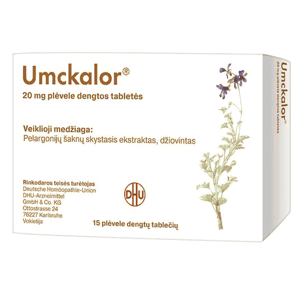 Umckalor 20mg film-coated tablets N15 UK