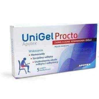 UNIGEL APOTEX Procto x 5 suppositories itchy hemorrhoids UK