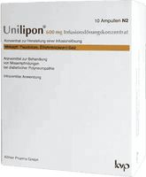 UNILIPON 600, Paraesthesia in diabetic polyneuropathy UK