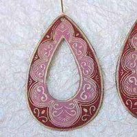Unique earrings - Handmade Pink 'RainDrop' Earrings (India) UK
