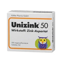 UNIZINK 50 gastro-resistant tablets 100 pc UK