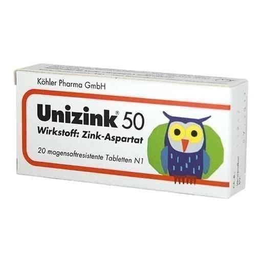 UNIZINK 50 gastro-resistant tablets 10X50 St UK
