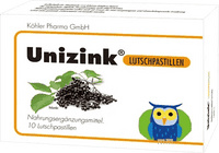 UNIZINK, elderberry juice, zinc, vitamin C lozenges UK