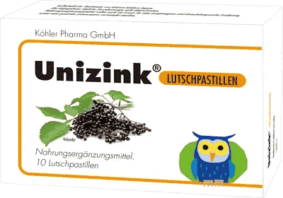 UNIZINK, elderberry juice, zinc, vitamin C lozenges UK